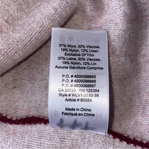 Babaton | LANCE Midi Wool Blend Cardigan - Barolo Red - Picture 7 of 8